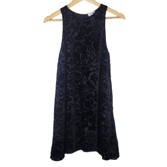 Aritzia Wildred Trompette Velvet  Sleeveless Dress Silk Black XS - Picture 2 of 12
